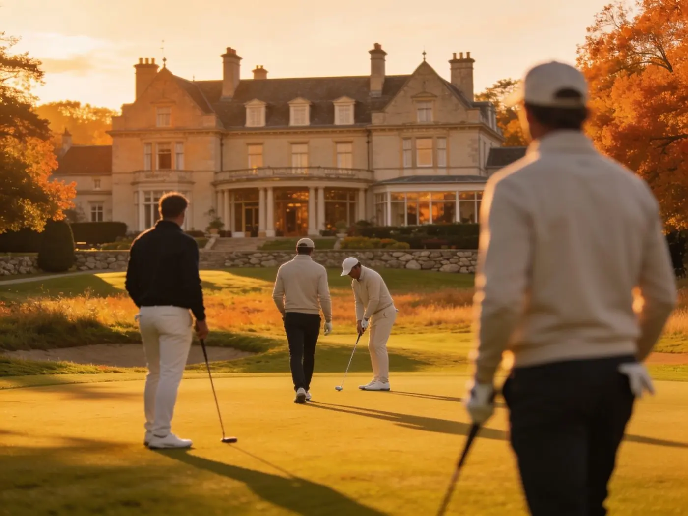 Corporate golf event at a luxury resort